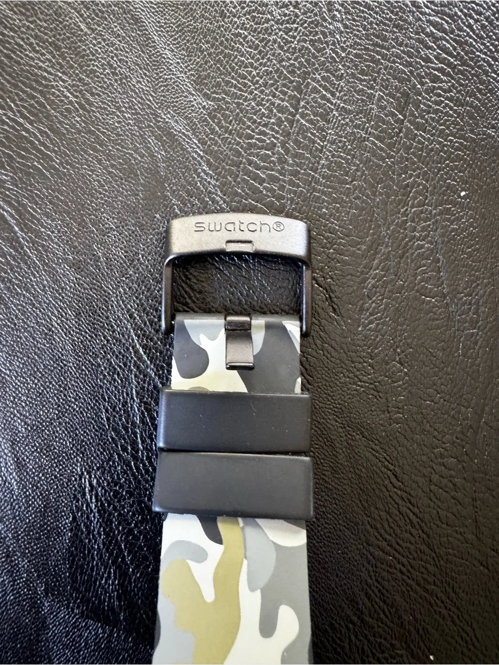 Swatch Touch Camouflage Digital Silicone Smartwatch - Gray & Green & Yellow